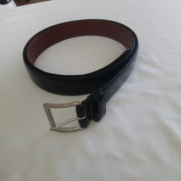 coach black leather belt